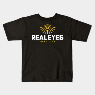 REAL EYES | REEL LIES Kids T-Shirt